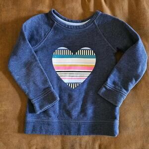 Cat & Jack Girls' Heart Sweatshirt
